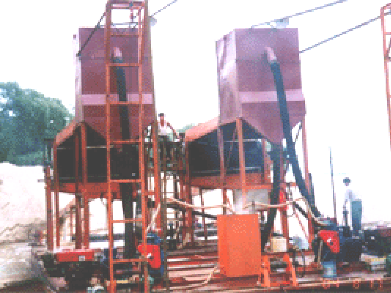  抽沙船雙磁選工作現場